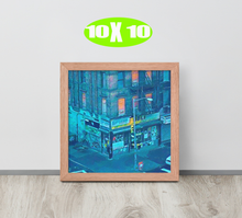 FRAMED POSTER: 132nd street & Madison Avenue -circa 1993: Harlem Streets -The Art Collection