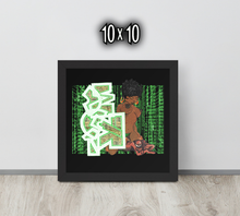 FRAMED POSTER: stackedMatrix | GRAFFITI COLLECTION