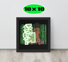 GRAFFITI FRAMED POSTER: stackedMatrix