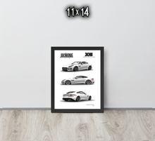 FRAMED POSTER: JECKONE Vintage | Design Study 010 | 2011 British Sports Coupe -STUDY 010