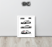 FRAMED POSTER: JECKONE Vintage | Design Study 010 | 2011 British Sports Coupe -STUDY 010