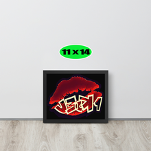 GRAFFITI FRAMED POSTER: juicyBLACK