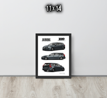 FRAMED POSTER: JECKONE Vintage | Design Study 015 | 2019 Swedish Sport Wagon -STUDY 015