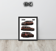 FRAMED POSTER: JECKONE Vintage | Design Study 019 | 2017 American Full Size Luxury SUV -STUDY 019