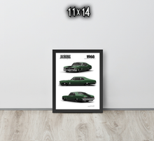 FRAMED POSTER: 1968 American Muscle Coupe -Series 013 | JECKONE Vintage | Design Study Archive