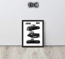 FRAMED POSTER: 1954 American Utility Truck -Series 001 | JECKONE Vintage | Design Study Archive