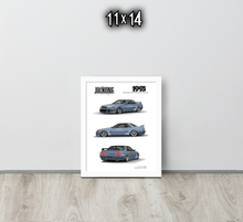 FRAMED POSTER: 1993 Japanese Performance Coupe -Series 002 | JECKONE Vintage | Design Study Archive