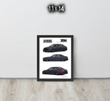 FRAMED POSTER: 2014 German Motorsports Sedan -Series 003 | JECKONE Vintage | Design Study Archive