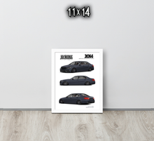 FRAMED POSTER: 2014 German Motorsports Sedan -Series 003 | JECKONE Vintage | Design Study Archive