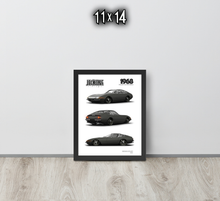 FRAMED POSTER: JECKONE Vintage | Design Study 004 | 1968 Italian V12 Fastback -STUDY 004