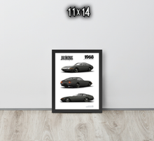 FRAMED POSTER: 1968 Italian V12 Fastback -Series 004 JECKONE Vintage | Design Study Archive