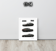 FRAMED POSTER: JECKONE Vintage | Design Study 004 | 1968 Italian V12 Fastback -STUDY 004