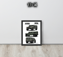 FRAMED POSTER: 1996 American High Mobility Vehicle -Series 005 | JECKONE Vintage | Design Study Archive