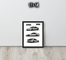 FRAMED POSTER: 1990 Japanese Performance Coupe -Series 006 | JECKONE Vintage | Design Study Archive