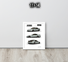 FRAMED POSTER: 1990 Japanese Performance Coupe -Series 006 | JECKONE Vintage | Design Study Archive