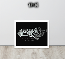 FRAMED POSTER: BLACKout | GRAFFITI COLLECTION