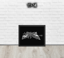 FRAMED POSTER: CROSS MY HEART | GRAFFITI COLLECTION