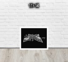 FRAMED POSTER: CROSS MY HEART | GRAFFITI COLLECTION