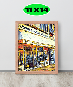 FRAMED POSTER: DAPPER DAN BOUTIQUE : Harlem Streets -The Art Collection