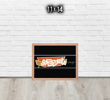 FRAMED POSTER: DETERMINED | GRAFFITI COLLECTION