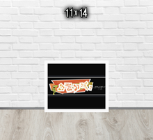 FRAMED POSTER: DETERMINED | GRAFFITI COLLECTION