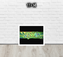 FRAMED POSTER: GLOrescent | GRAFFITI COLLECTION