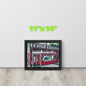 FRAMED POSTER: LENOX LOUNGE: Harlem Streets -The Art Collection