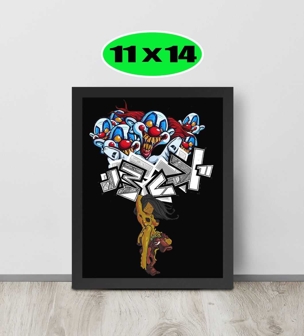 GRAFFITI FRAMED POSTER: absondFromTriflingLunatics
