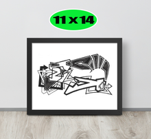 FRAMED GRAFFITI POSTER: driven2StayDriving