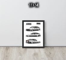 FRAMED POSTER: 1987 Italian V6 Coupe -Series 008 JECKONE Vintage | Design Study Archive