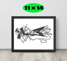 GRAFFITI FRAMED POSTER: hateMeNow