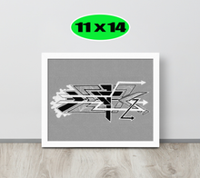 FRAMED GRAFFITI POSTER: speedingOnTheDeegan