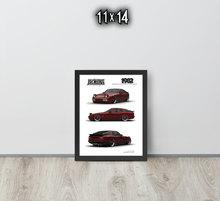 FRAMED POSTER: 1982 German Motorsports Hatchback -Series 012 | JECKONE Vintage | Design Study Archive