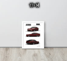 FRAMED POSTER: 1982 German Motorsports Hatchback -Series 012 | JECKONE Vintage | Design Study Archive