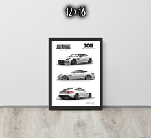 FRAMED POSTER: JECKONE Vintage | Design Study 010 | 2011 British Sports Coupe -STUDY 010