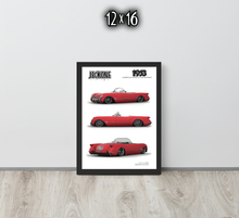FRAMED POSTER: 1953 American Sports Convertible -Series 009 | JECKONE Vintage | Design Study Archive