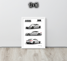 FRAMED POSTER: JECKONE Vintage | Design Study 010 | 2011 British Sports Coupe -STUDY 010