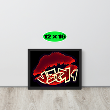 GRAFFITI FRAMED POSTER: juicyBLACK