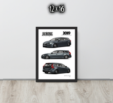 FRAMED POSTER: JECKONE Vintage | Design Study 015 | 2019 Swedish Sport Wagon -STUDY 015