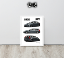 FRAMED POSTER: JECKONE Vintage | Design Study 015 | 2019 Swedish Sport Wagon -STUDY 015