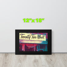 FRAMED POSTER: TWENTY TWO WEST: Harlem Streets -The Art Collection