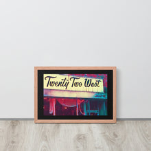 FRAMED POSTER: TWENTY TWO WEST: Harlem Streets -The Art Collection