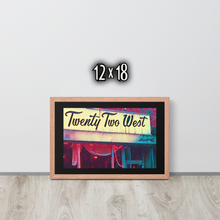 FRAMED POSTER: Twenty Two West | HARLEM COLLECTION