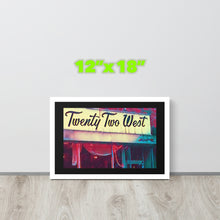 FRAMED POSTER: TWENTY TWO WEST: Harlem Streets -The Art Collection