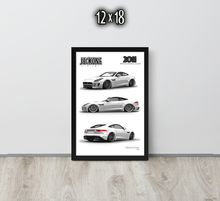 FRAMED POSTER: JECKONE Vintage | Design Study 010 | 2011 British Sports Coupe -STUDY 010