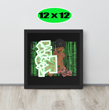GRAFFITI FRAMED POSTER: stackedMatrix