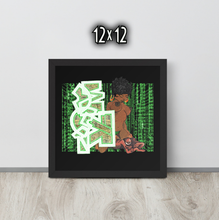 FRAMED POSTER: stackedMatrix | GRAFFITI COLLECTION