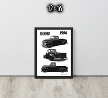 FRAMED POSTER: 1954 American Utility Truck -Series 001 | JECKONE Vintage | Design Study Archive