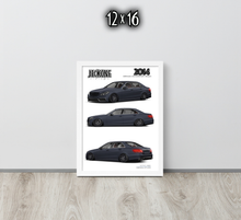 FRAMED POSTER: 2014 German Motorsports Sedan -Series 003 | JECKONE Vintage | Design Study Archive