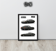 FRAMED POSTER: JECKONE Vintage | Design Study 004 | 1968 Italian V12 Fastback -STUDY 004